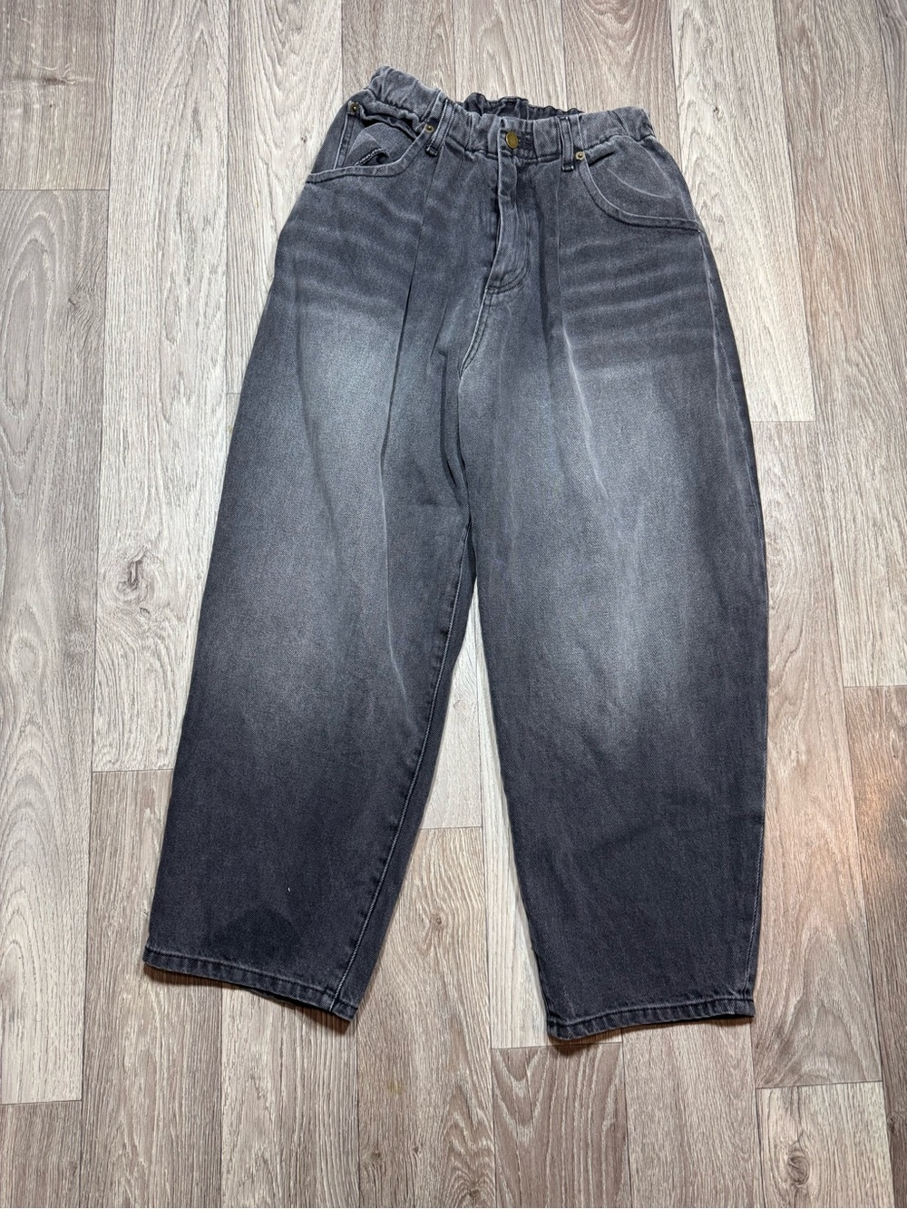 Rentrayage Silverlake Elastic Cropped Waist Jeans Light Wash Size 4
